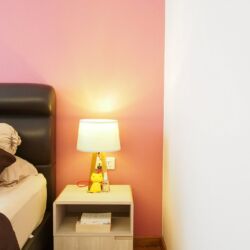 Rounded bedside table corners